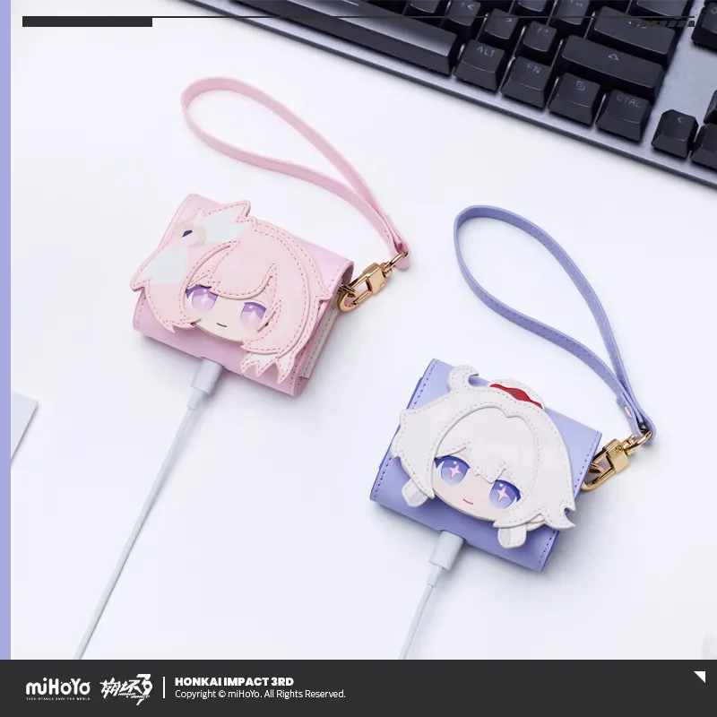 [Genuine] miHoYo Game Elysia Bag Honkai Impact 3rd Elysia Kiana Earphone Bag Anime Pendant Mini Handbag Wallet Cosplay Xmas Gift