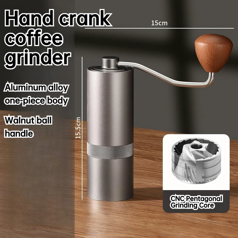 

Ручная мельница, ручная мельница, кофемашина, кофемолка, пятизвездочная мельница из алюминиевого сплава