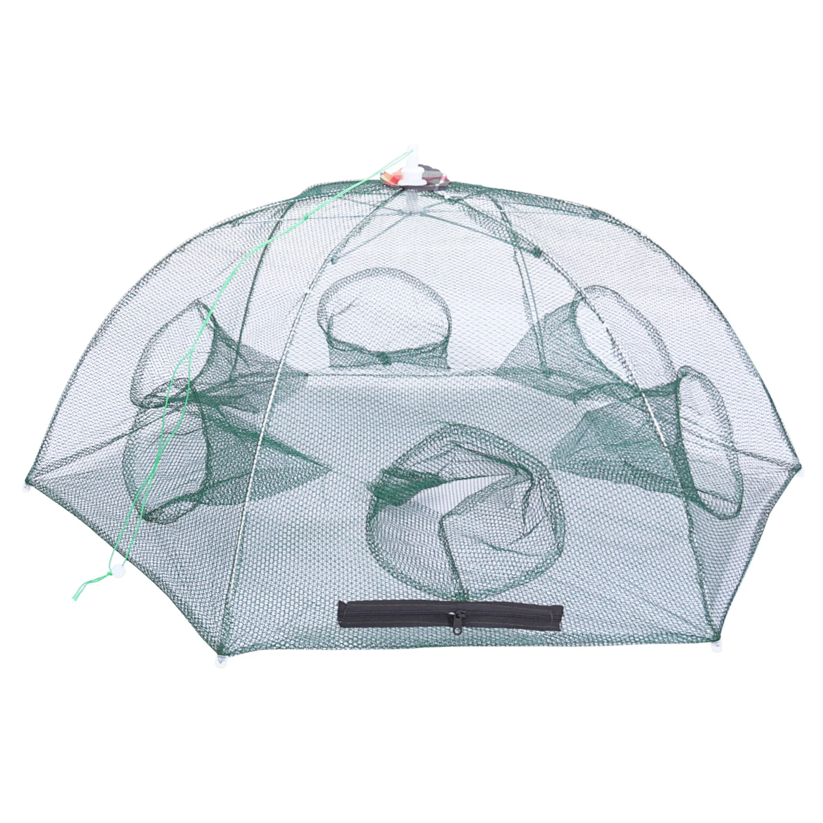 

Heavy Duty Foldable Fishing Net with Umbrella Design Six Entrances for Catching Shrimp Crawfish Minnows Crabs Portable Trap