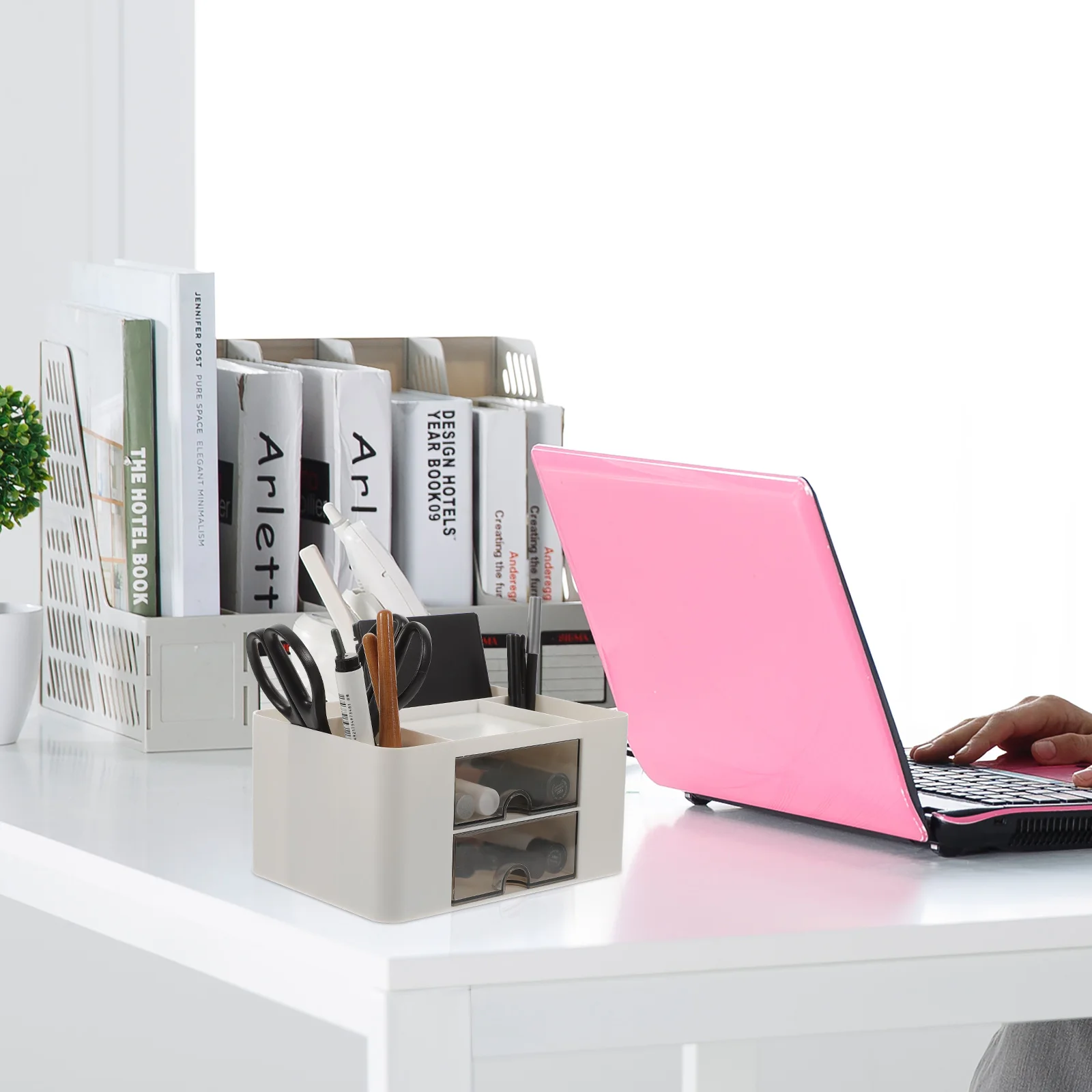 

Pen Storage Box Drawer Organizer Office Desk with Drawers Organization Dorm Desktop