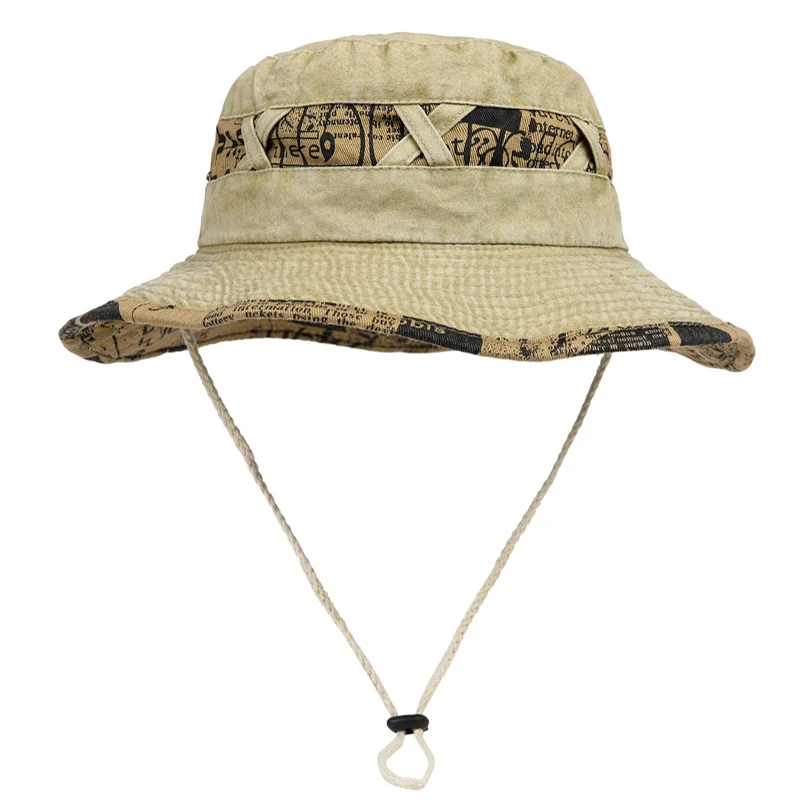 Four Seasons Cotton Solid Bucket Hat Fisherman Hat Outdoor Travel Sun Cap for Men and Women