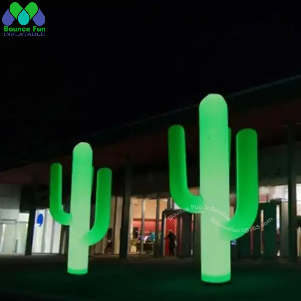 Staande Gigantische Opblaasbare Cactus Opblaasbare Groene Plant Tuin Model Reclame Amusement Decoratie Outdoor