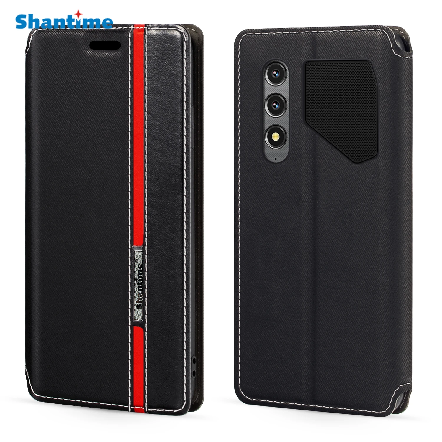 Dla Blackview Oscal Pilot 1 Case Fashion Multicolor Magnetic Closure Leather Flip Case Cover z uchwytem na kartę 6,67 cala