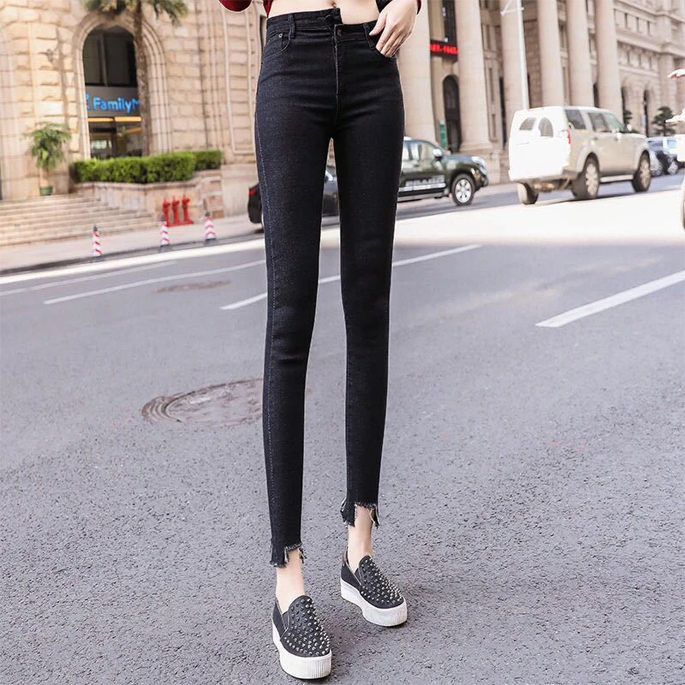 Korean Fashion Straight Leg Jeans Woman Female Clothing Women's Pants Denim  Streetwear High Waist 2023 Flare Vintage Blue