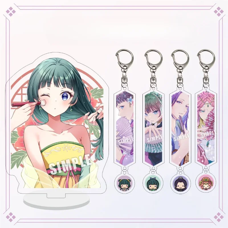 Maomao Popular Anime Peripheral Sandwich Acrylic Keychain School Bag Pendant Anime Keychain Collection Comic Exhibition Gifts