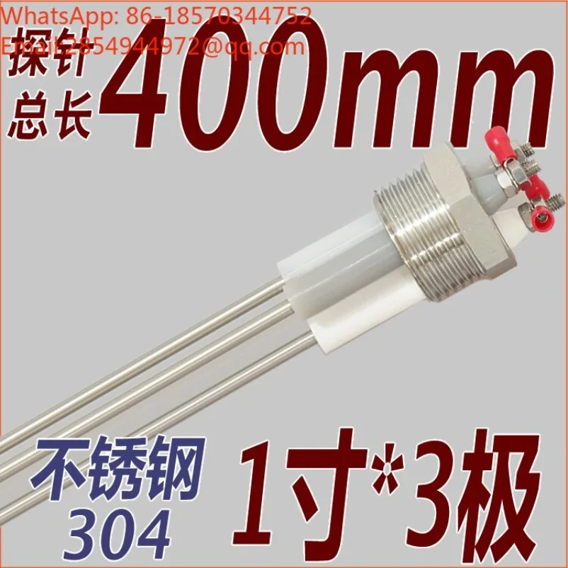 304 Stainless Steel Boiler Water Level Probe Electrode Sensor 1 Inch 2‑Pole 3‑Pole