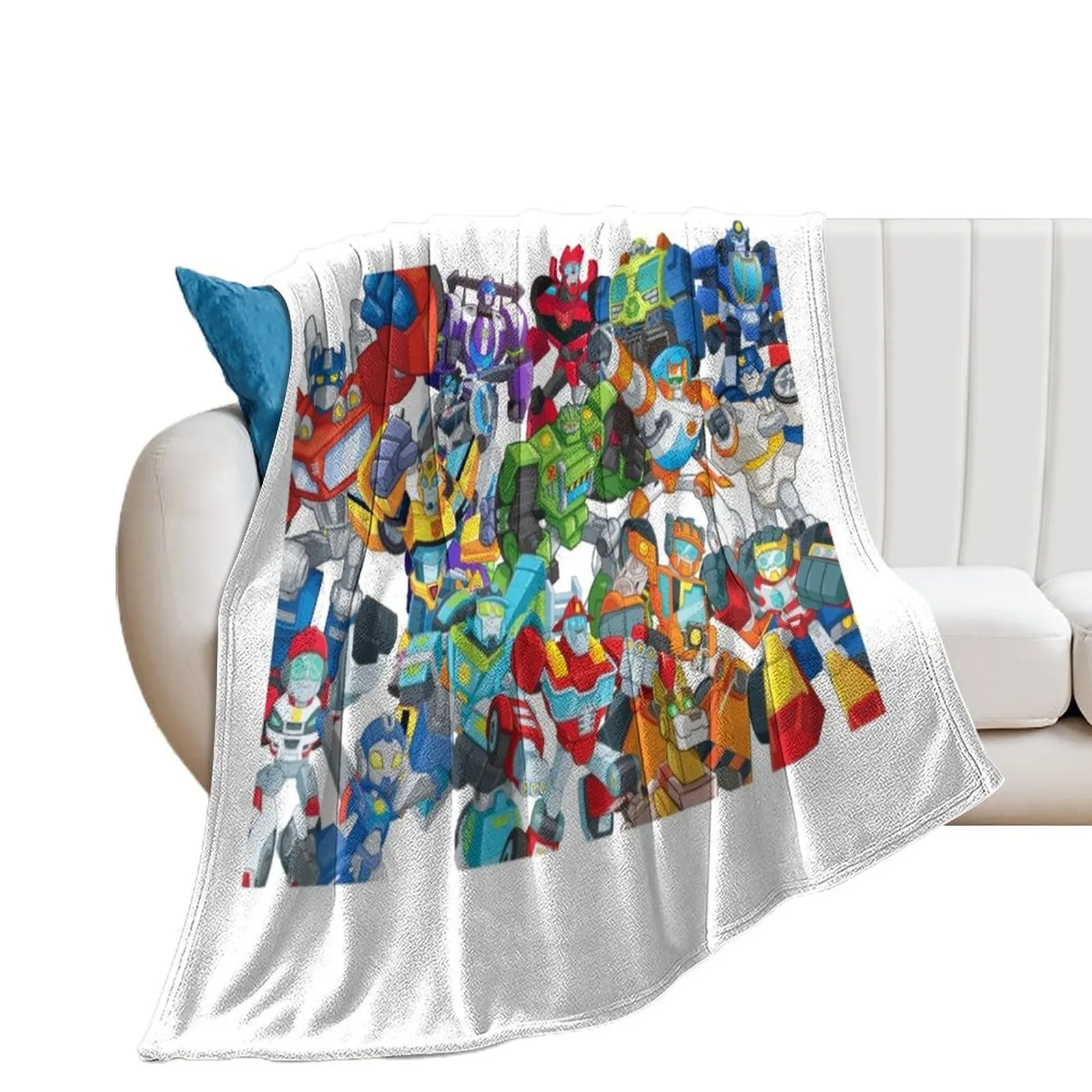 

transformers rescue bots transparant bg 2 Throw Blanket for sofa Blankets For Baby Blankets