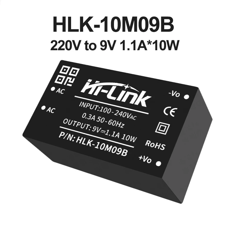 HiLink Low Cost 110V 220V to 10W 3.3V/5V/9V/12V/15V/24V HLK-10M05B/10M09B/10M12B/10M15B/10M24B AC DC Power Supply Module