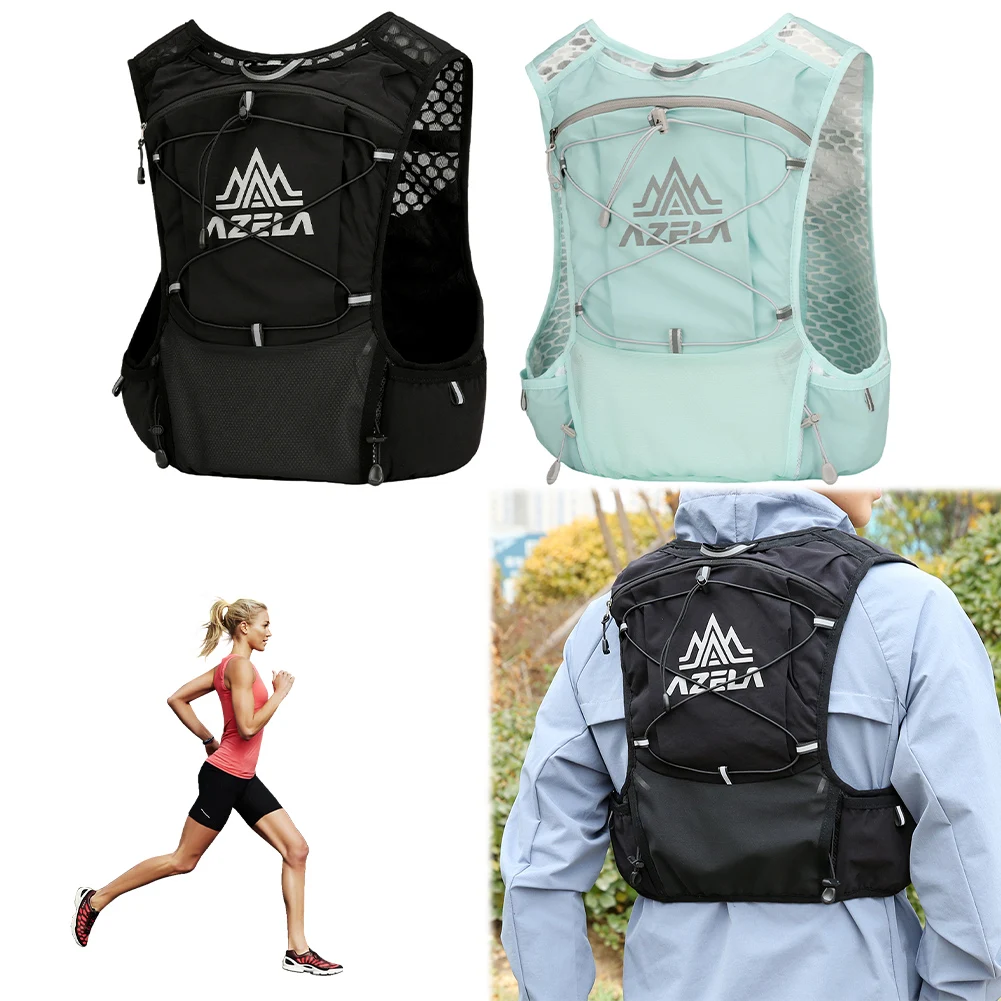 

Outdoor Running Hydration Vest Backpack Breathable Water Bladder Bag Daypack for Marathon Cycling Hiking Trail
