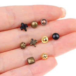 1:12 Dollhouse Mini Drawer Handle Cabinet Handle Flower Shape Furniture Accessories For Doll House Decor Kids Toys Gift