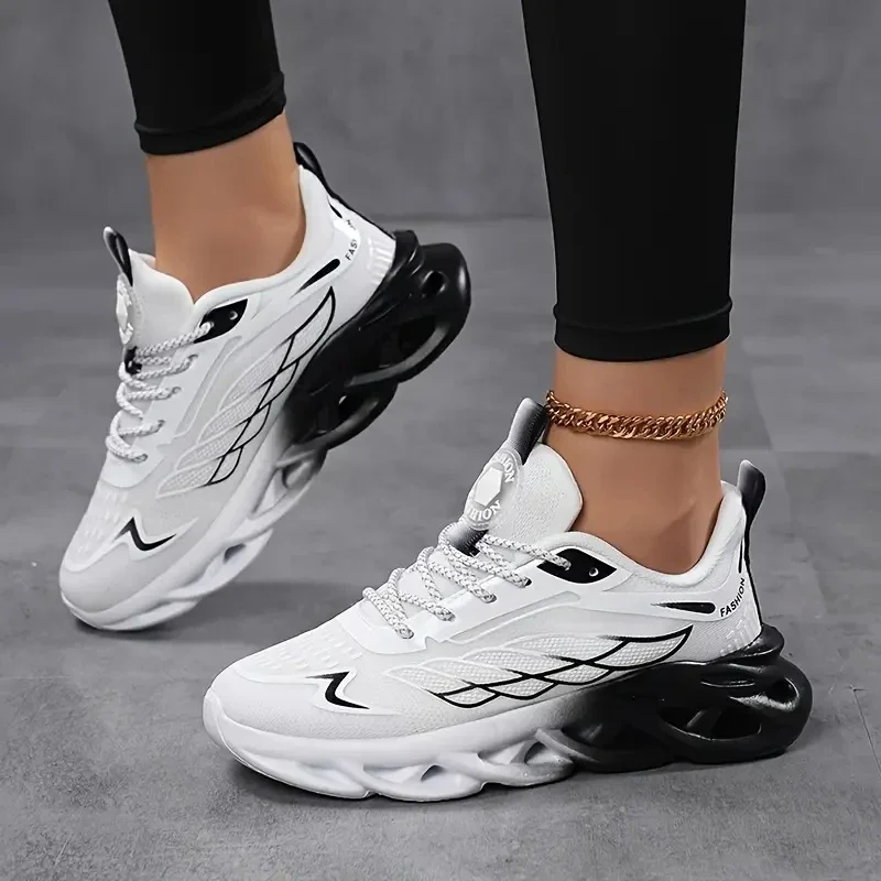 Damenschuhe für Herren und Damen, Laufsportschuhe, leichtes Mesh, atmungsaktiv, bequem, flach, weich, Tennisschuhe für Herren und Damen – Detail 16