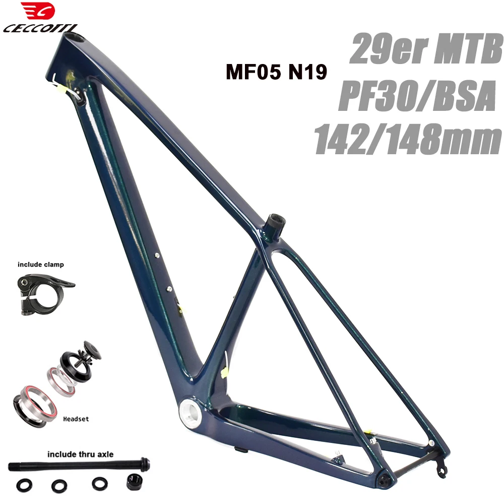 

Карбоновая рама для горного велосипеда CECCOTTI 29er MTB 135X9мм 142X12мм 148X12мм, запчасти для велосипедов