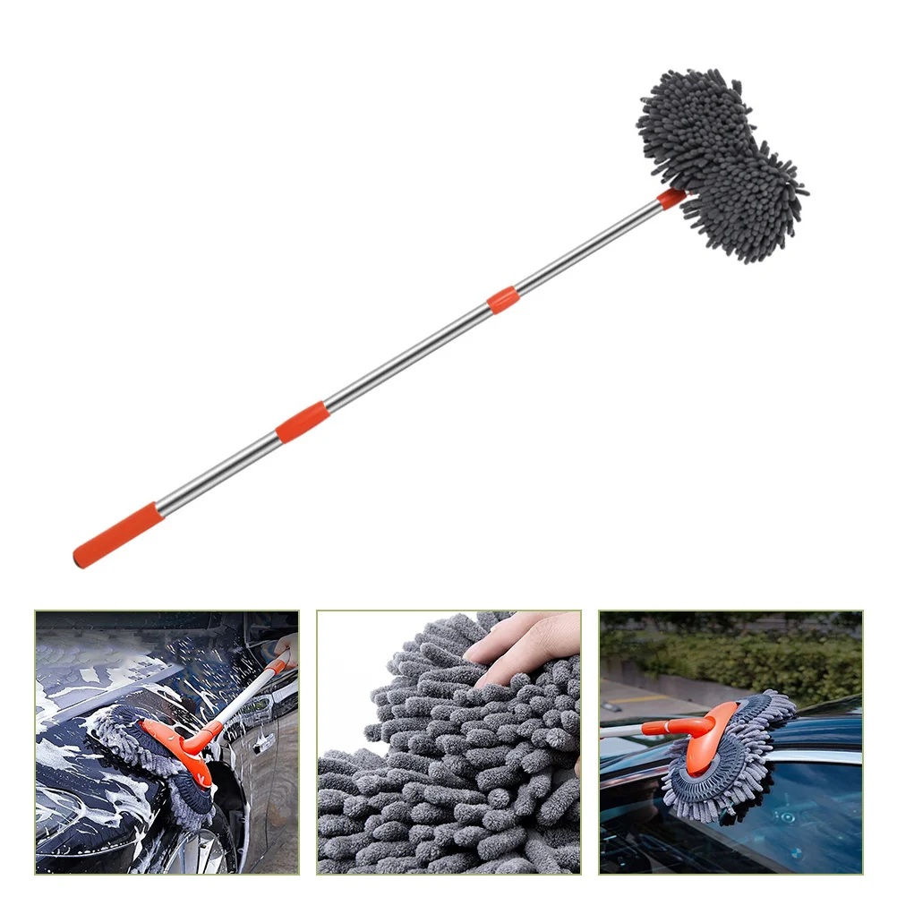 

Car Wash Brush Washing Duster Cleaning Kit Mop Aluminum Alloy Glass with Long Handle Telescopic Cars