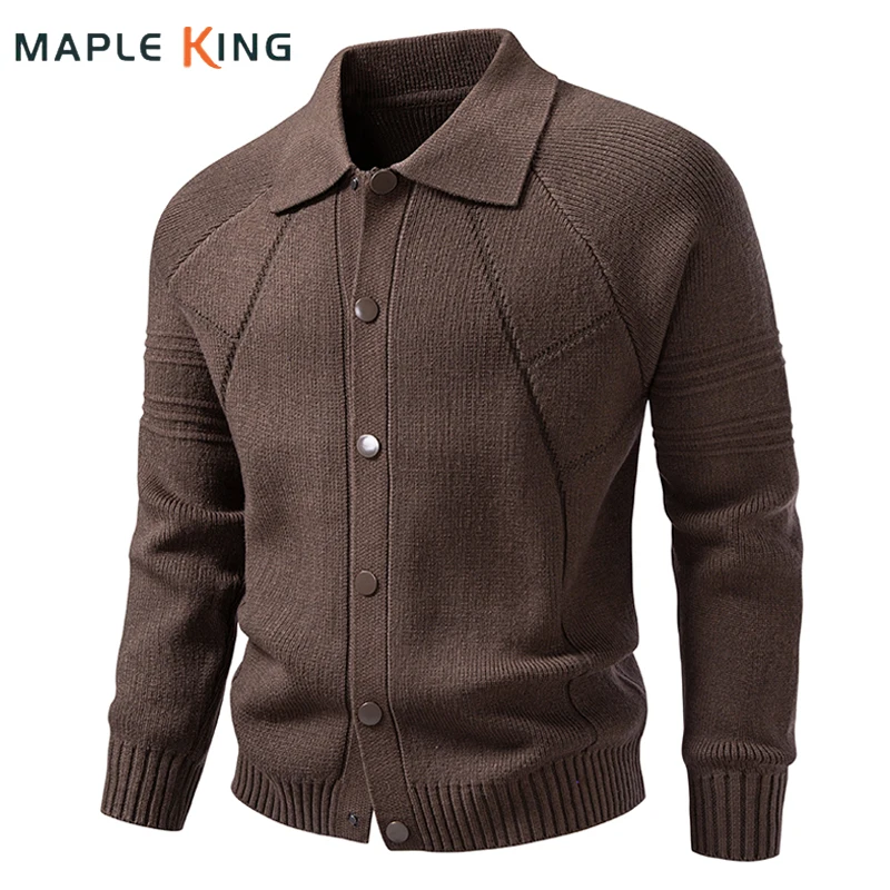 Luxury Sweater Cardigan Masculino Menswear Clothing 2026 Vintage Autumn Man Casual Warm Business Knitted Tops Jaqueta Masculina
