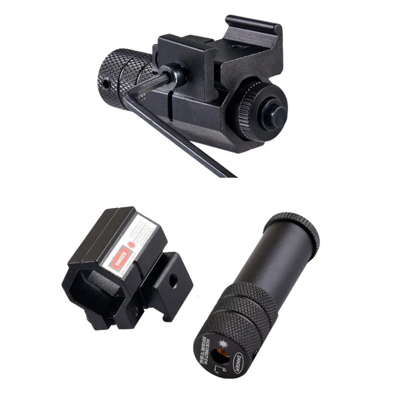  Aluminum Red Dot Scope Laser Sight with 20mm Rail Laser Sight with Battery