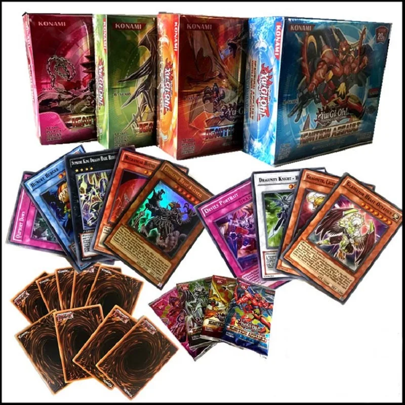 216pcs/Set Yu Gi Oh Game Cards Anime Style Japan Cartoon Yugioh Collection Card Box Kids Boys Toys For Children Figure Cartas