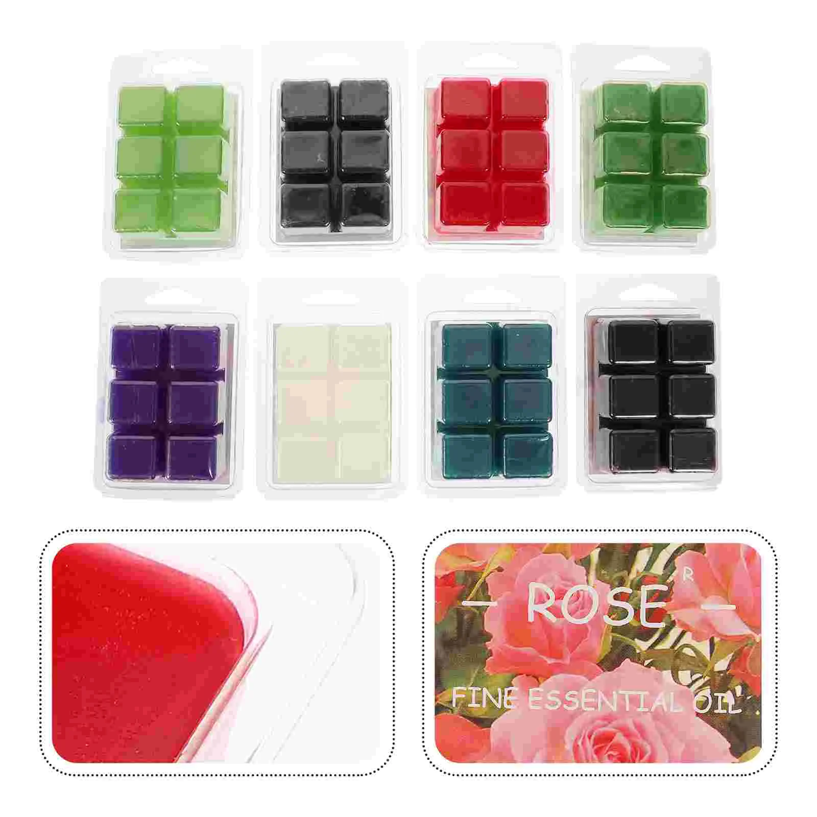 8 Pcs Scented Soy Wax Cubes Block Home Fragrance Blocks Essential Oil Melts