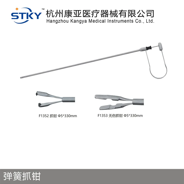 Laparoscopic Surgical Instruments, Spring-loaded Grippers, Non-invasive Grippers