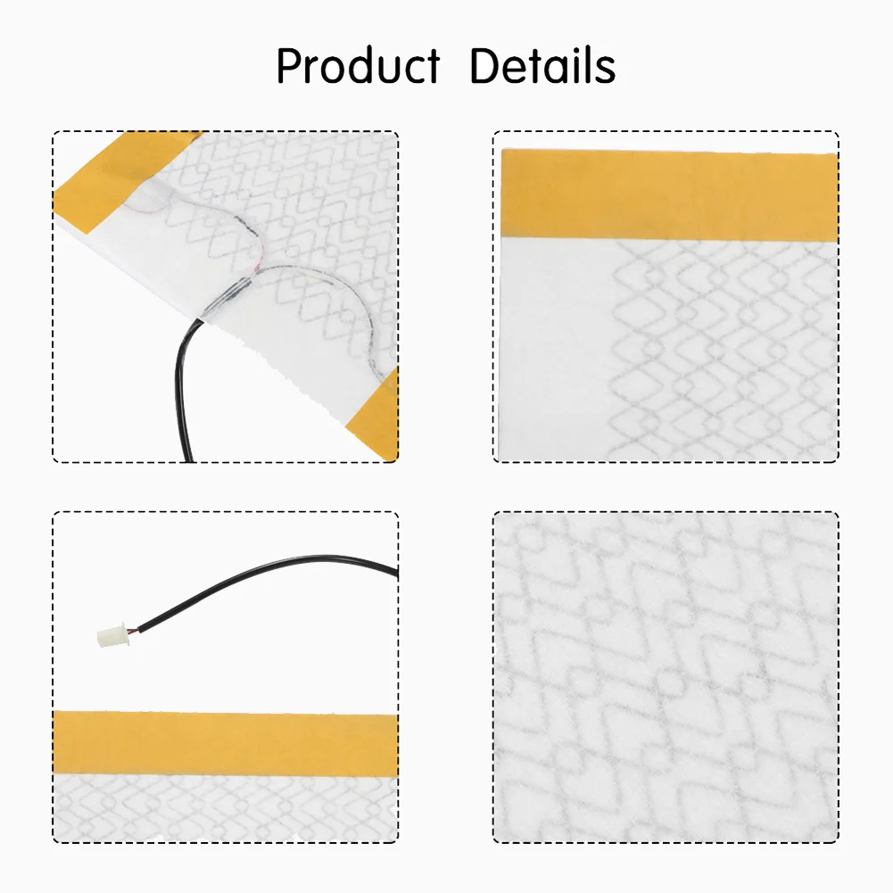 2Pcs 12V Car Carbon Fiber Heater Seat Heating Pads Heater Elements Winter Warmer Heated Car Seat Cushion Cover