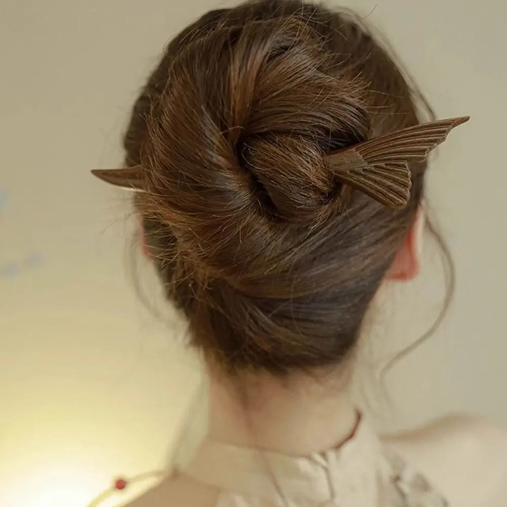 لطيف الخشب خشبية الشعر عصا القط الحيوانات النمط الصيني دبوس الشعر عود الشعر أرنب Hanfu أغطية الرأس فتاة إكسسوارات الشعر