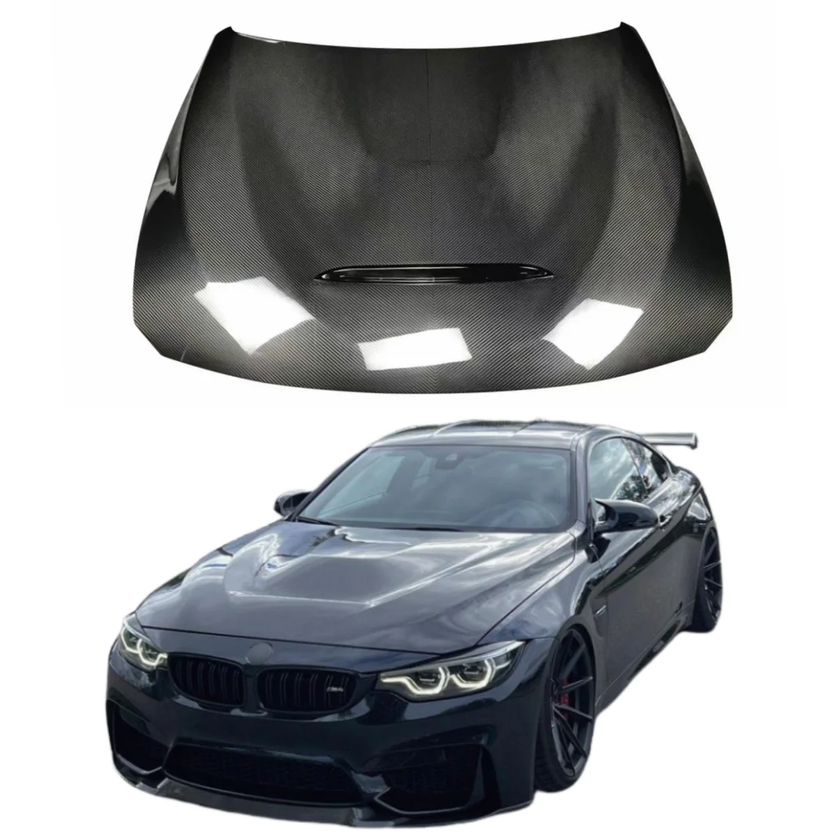 

Tom AutoGTS Style F80 F82 M3 M4 Carbon Fiber Front Bonnet Hood for F80 M3 F82 M4 2012+