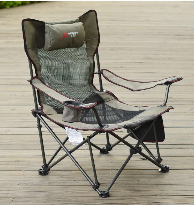 Outdoor Dual-purpose Folding Lunch Chair Fishing Chair Beach  Leisure  Lounge  Folding Chair