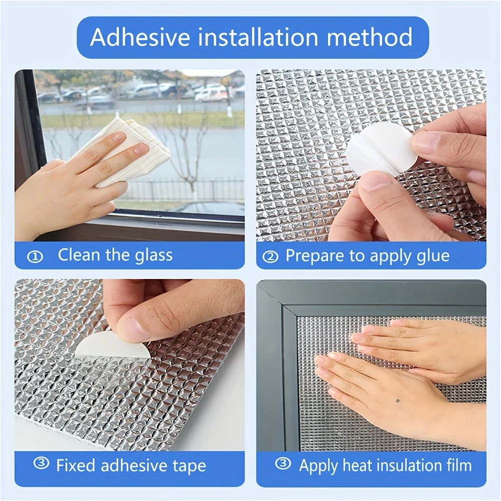 1 Roll 3.5mm-50x300cm Double-Sided Reflective Aluminum Foil Insulation Cotton Ideal for Windows RVs Garage Doors Pipe Room Roof image 6
