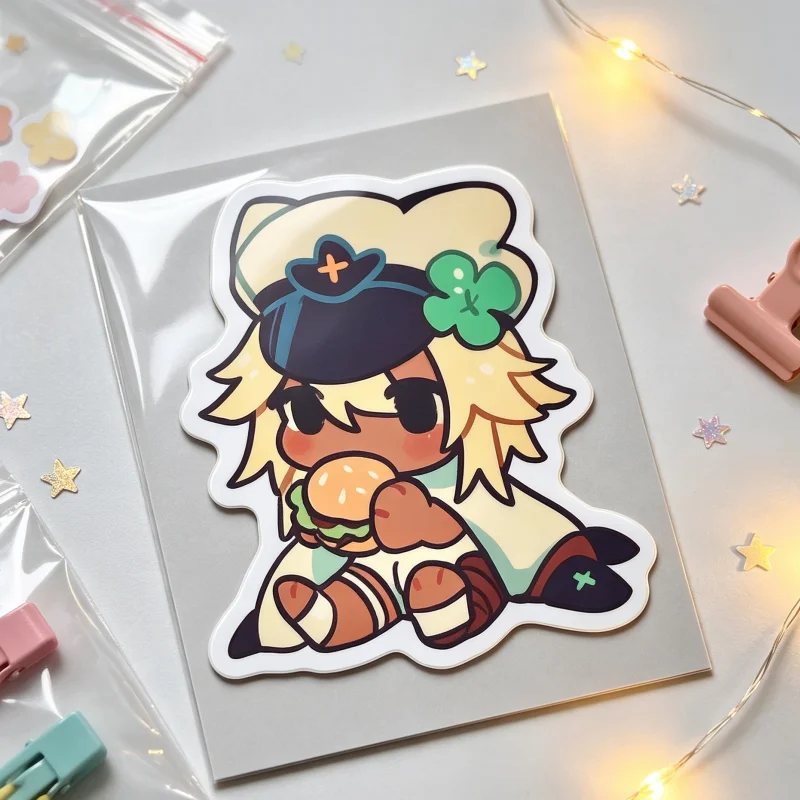 Ramlethal Valentine Guilty Gear Waterproof Vinyl Sticker, Anime Cosplay Accessory, Decal for Laptop Water Bottle Car Gamer Gift