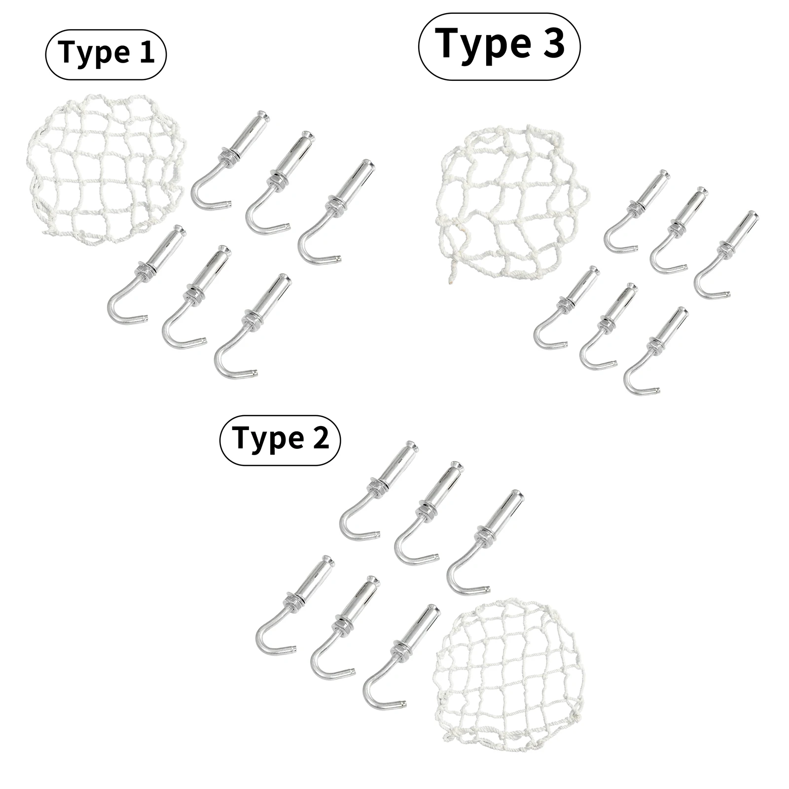 Gutter Safety Guards Net with Hooks Circular Anti Fall Net for Manhole Cover Anti-drop Net Repair Tank Traps