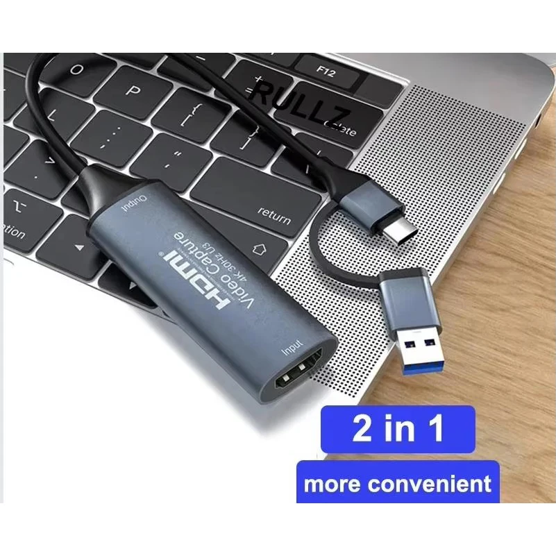 Ms2130 4K HDMI To Type C USB 3.0 Video Capture Card 1080p 60HZ Video Grabber Game Live Streaming Record for PS4 PS5 Camera PC