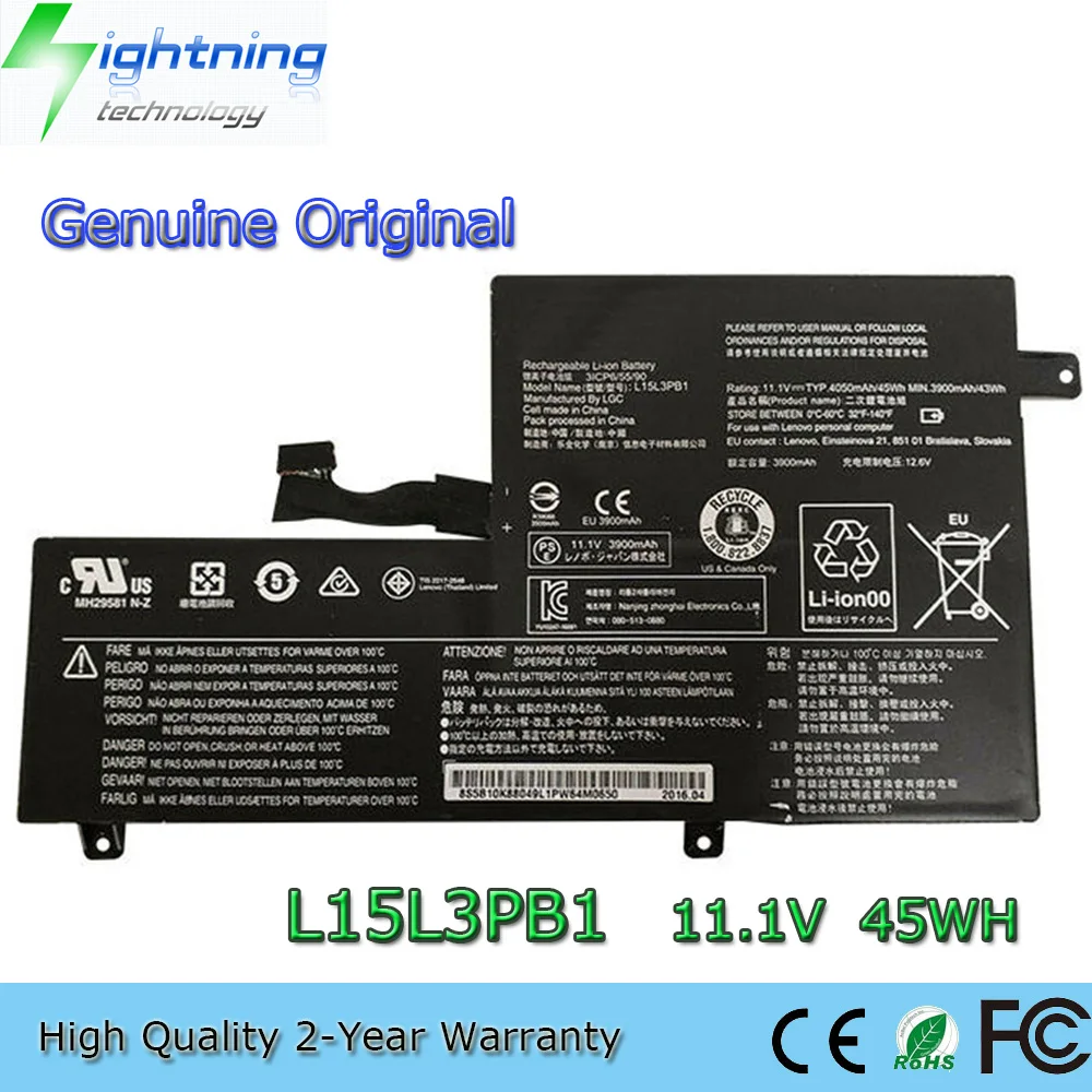 Brand New Genuine Original L15L3PB1 11.1V 45Wh Laptop Battery for Lenovo IdeaPad N22 N22-20 N23 N42-20 Chromebook L15M3PB1