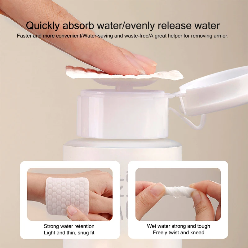 200/500 pçs espessamento profissão almofadas de algodão para toalhetes de unhas sem fiapos de alta qualidade removedor de esmalte de algodão ferramentas de limpeza da arte do prego