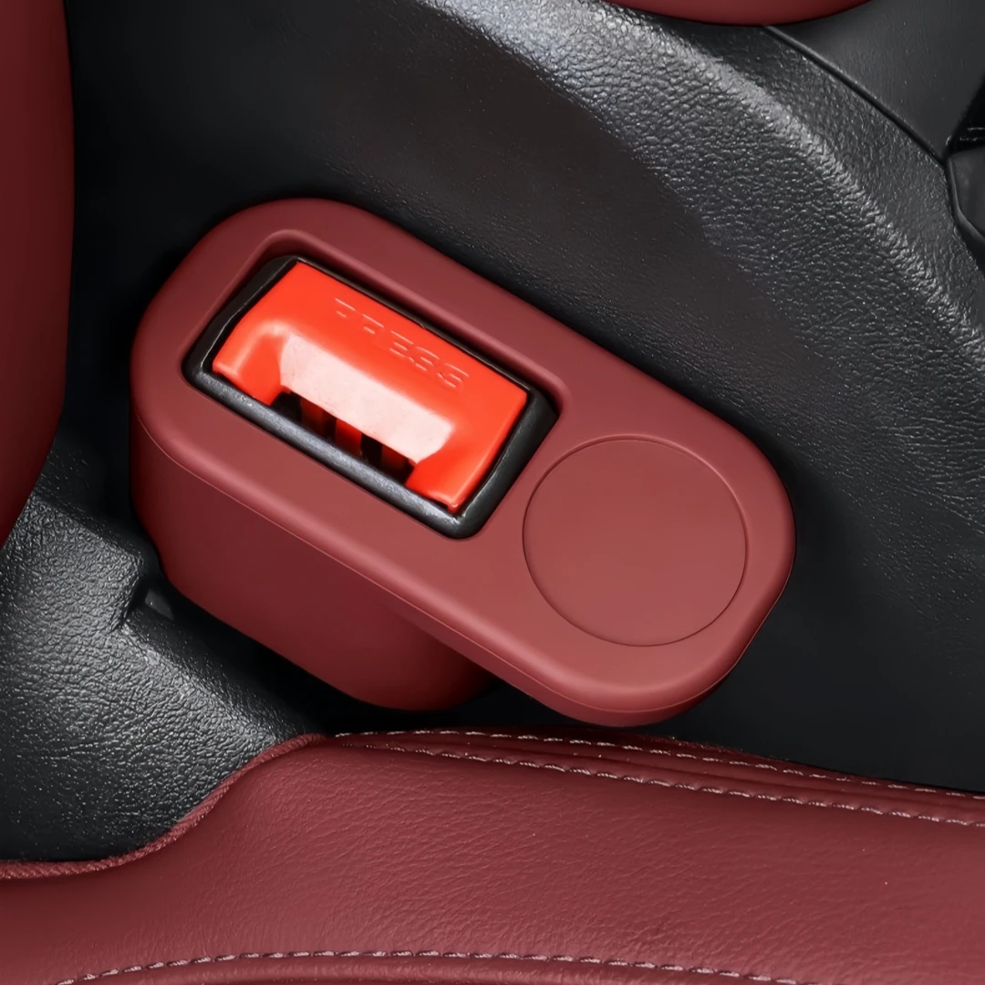 1-Piece Safety Belt Socket Protective Cover Universal Car Seat Belt Plug Base Protective Cover Seat Latch Anti-Collision Anti-Slip Cover Fastener - view 5