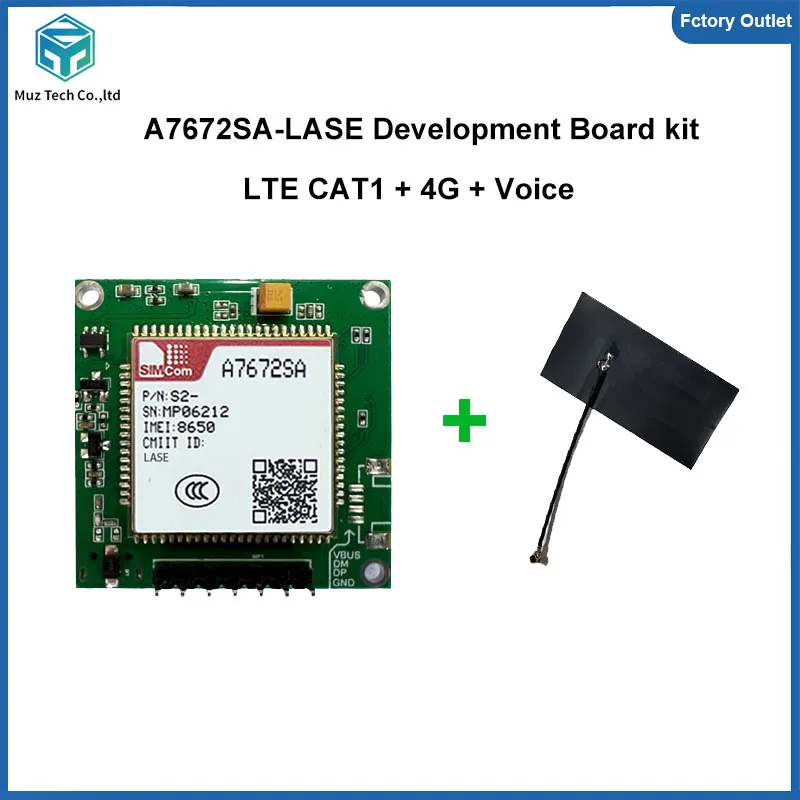SIMCOM A7672SA-LASE kit de carte de développement LTE CAT1 4G Module données + voix aiguilles à une rangée carte pour australie/amérique du sud