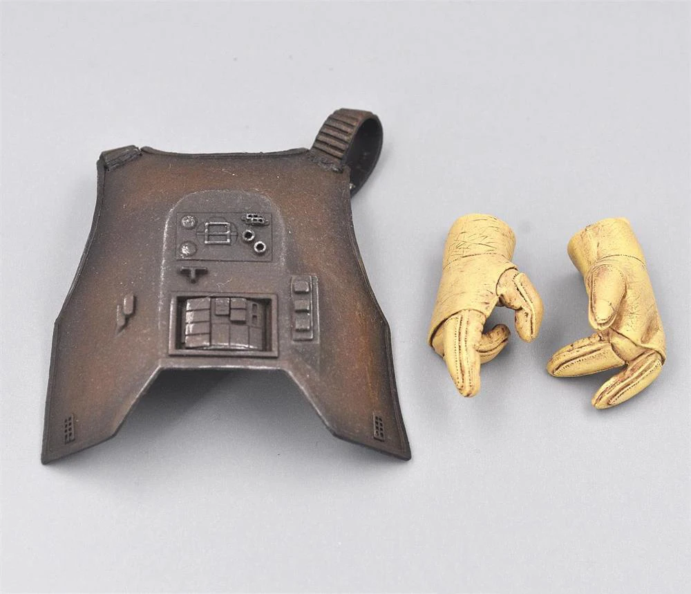 In Stock 1/6th Battle Bounty Zuckuss Old Breastplate Chest Armor Hand Shape Model For 12inch Action Doll Collect