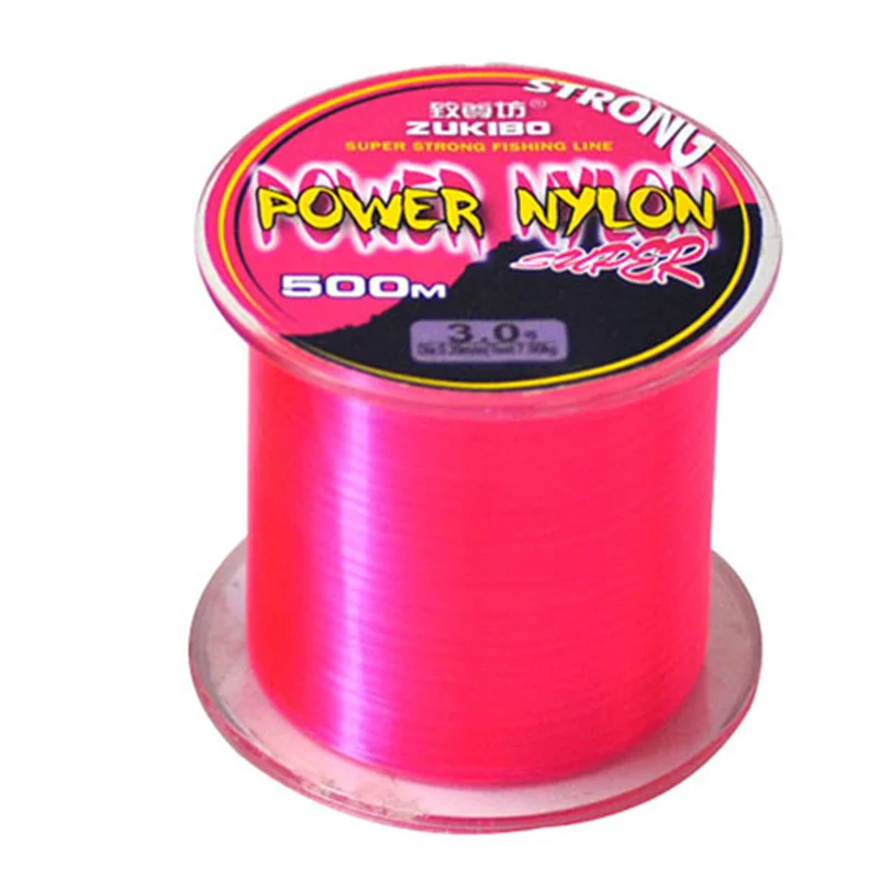 ZUKIBO 500M Nylon Fishing Line Japanese Durable Monofilament Carp Fishing Line Super Strong 5LB-40LB Trout linha de pesca