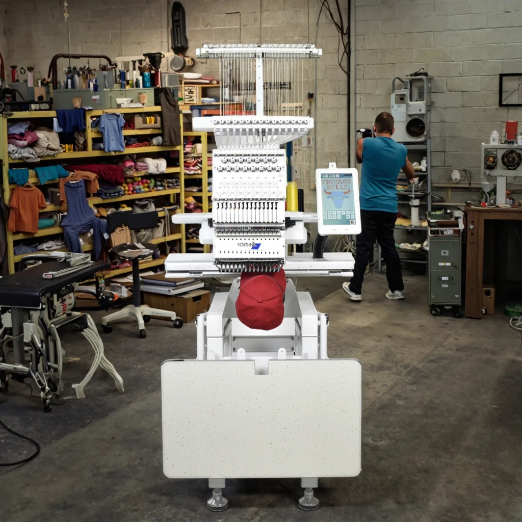 For New Automatic Computerized High-Accuracy Cap Embroidery Machine with 20 Million Needles Multi-Function 1200 RPM