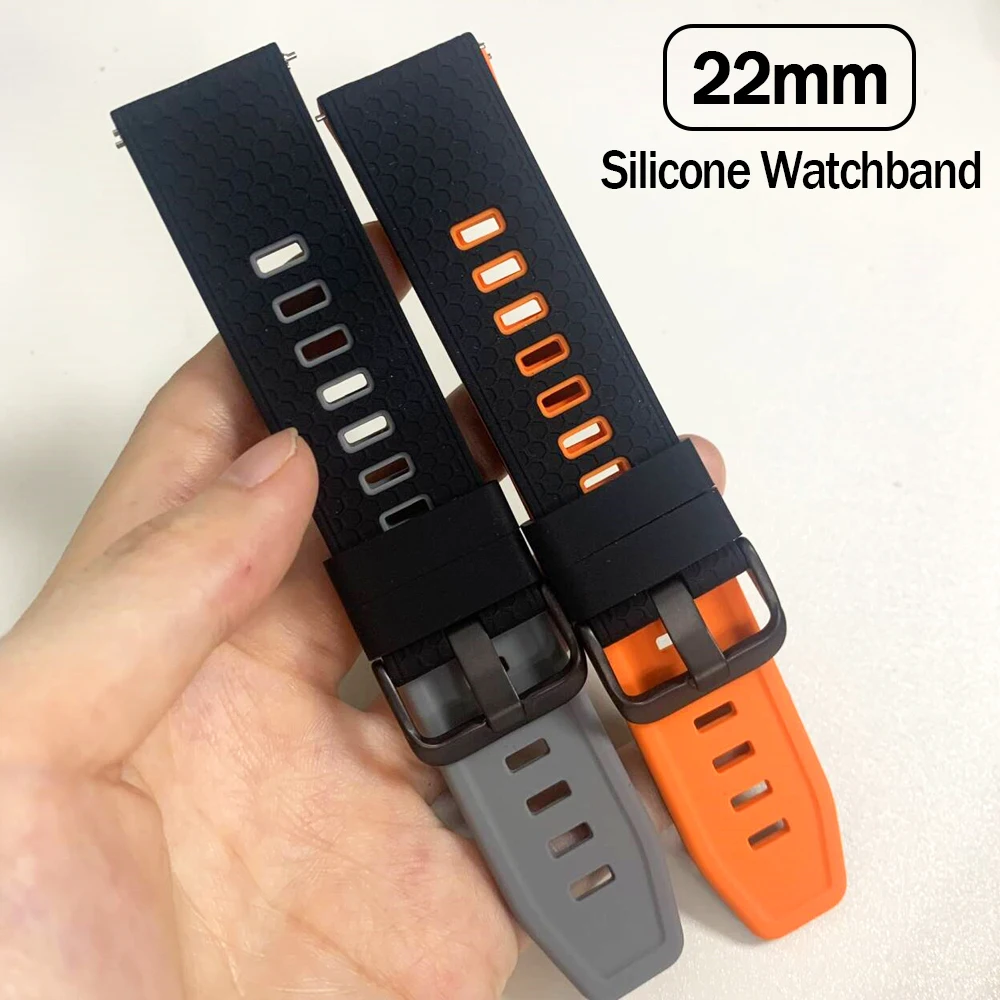 22Mm Silicone Strap… - image