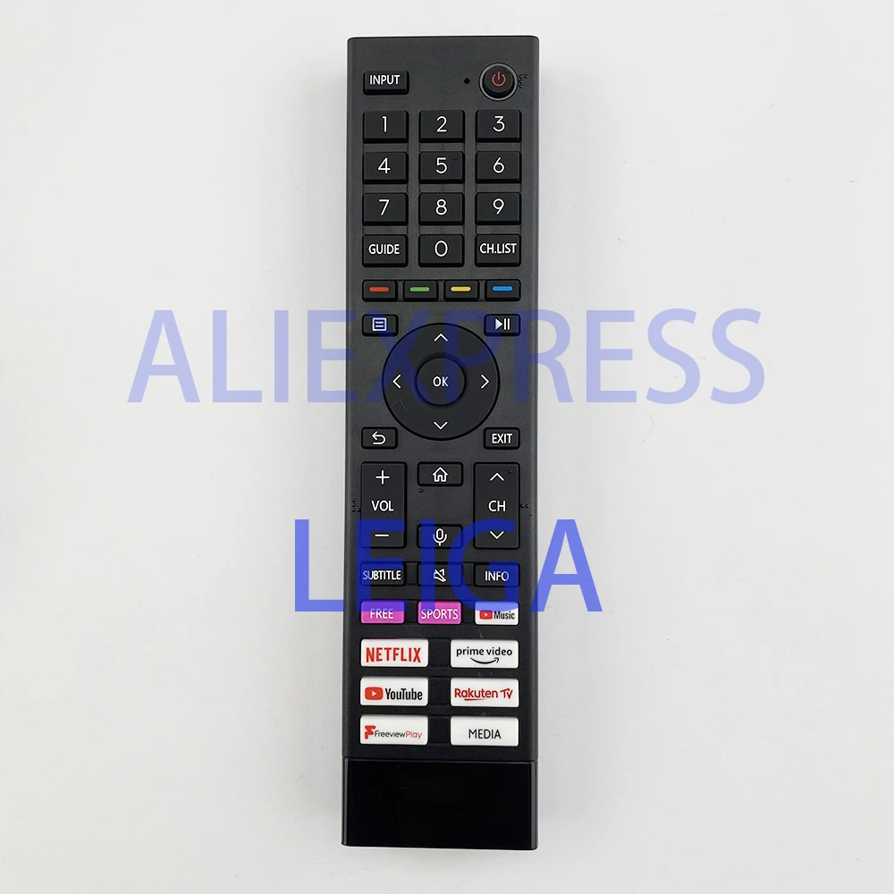 Original ERF3A80 Voice Remote Control for Hisense 4K UHD Android Smart TV 50A6GTUK 55A6GTUK 55E76GQTUK 65A7GQTUK