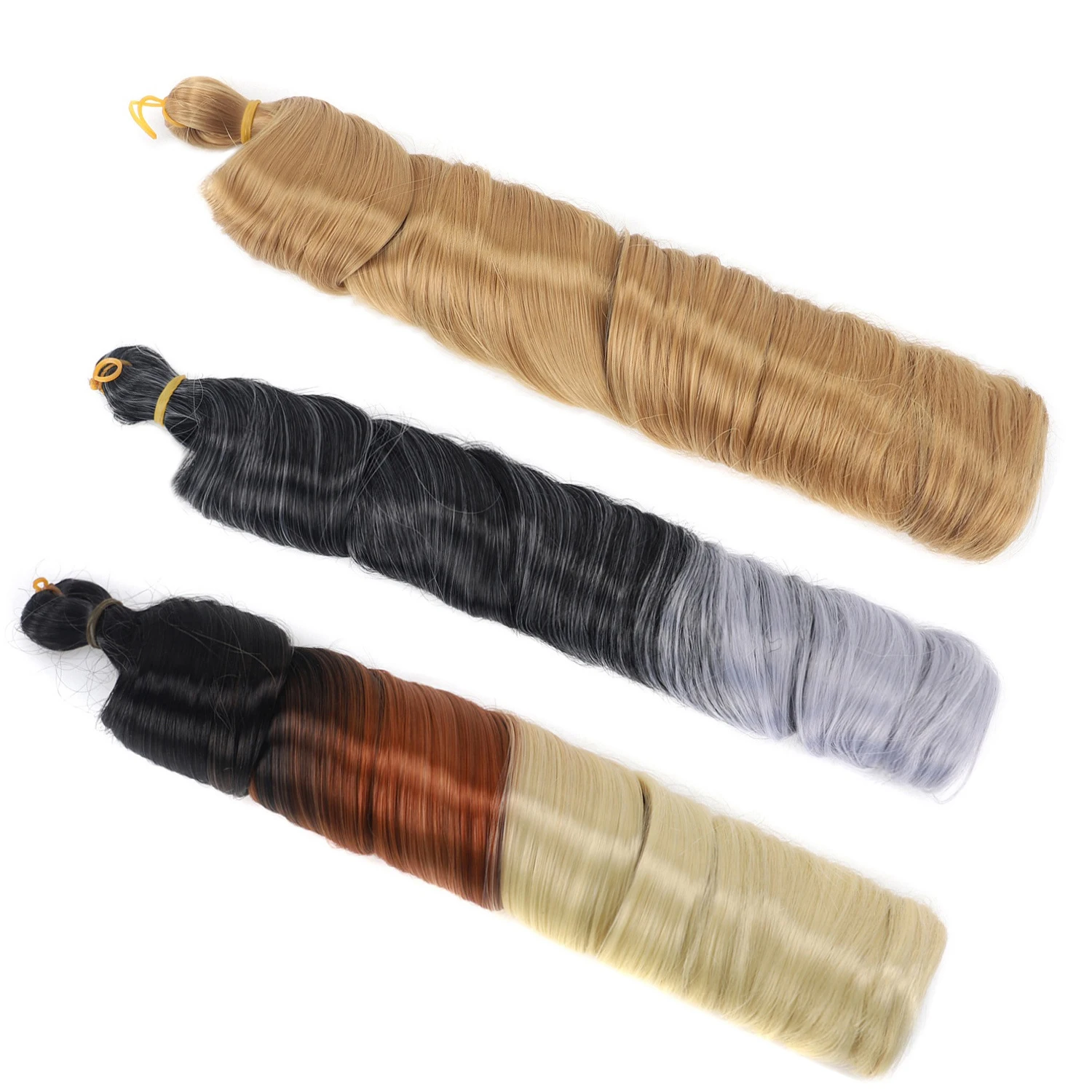 Synthetic French Curly Crochet Hair 28 Inch Braided Dreadlock Hair for African Hairstyle