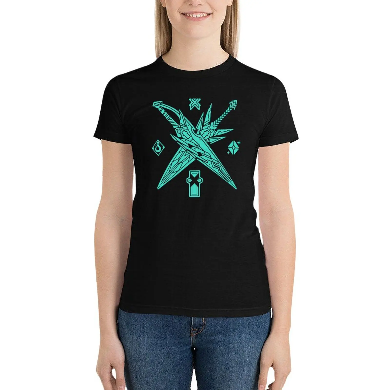X BLADES T-Shirt cute tops anime clothes plus size tops western t shirts for Women