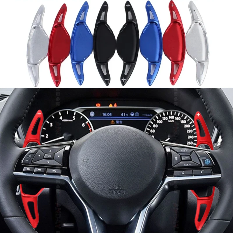 

For Nissan Altima Rogue X-Trail Pathfinder Qashqai Infiniti QX50 QX55 QX60 Steering Wheel Shift Paddle Shifter Extension Cover