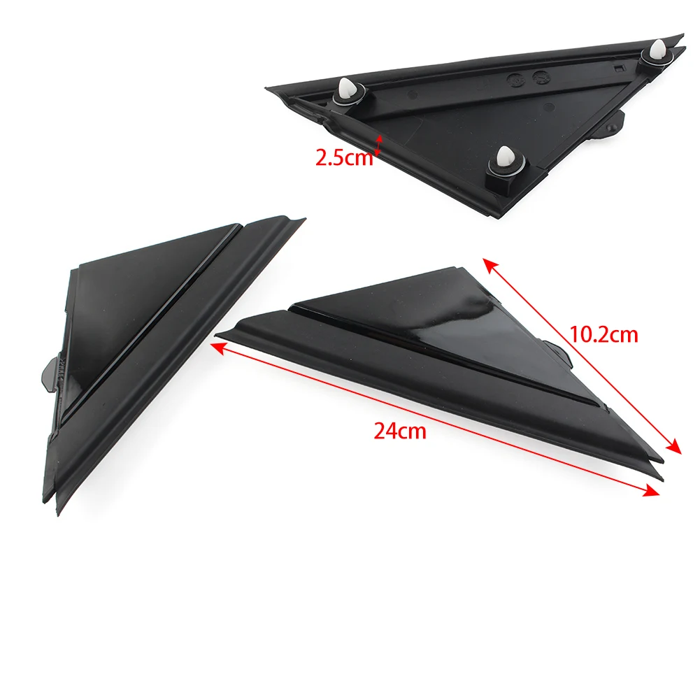 1Pcs Gloss Black Car Door Mirror Flag Cover Molding Left/Right For Fiat 500 2012-2019 1SH17KX7AA 1SH16KX7AA