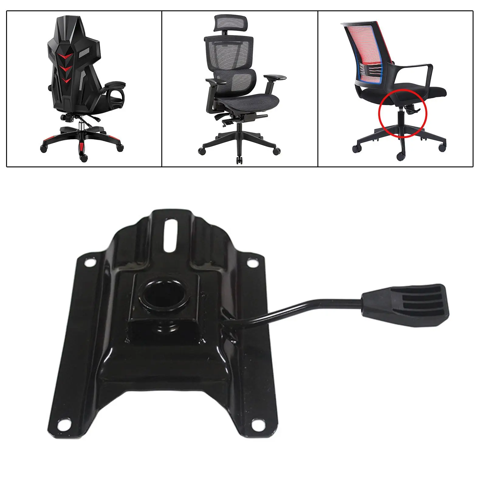Chair Swivel Plate Seat Swivel Base Replacement Heavy Duty for Office Chairs