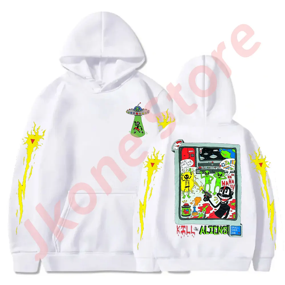 Lil Darkie First Contact Hoodies Rapper Tour Merch Pullovers Women Men Fashion Casual Streetwear Sweatshirts