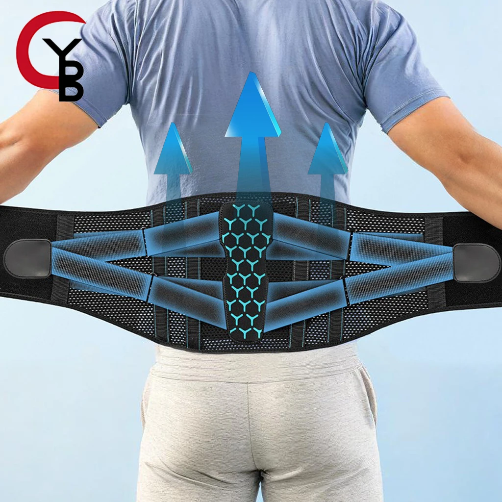 

Пояс-корсет YANBIGUO для поддержки поясницы – поясничный бандаж при болях в спине, ишиасе, сколиозе, грыже межпозвоночного диска, с регулируемыми ремнями