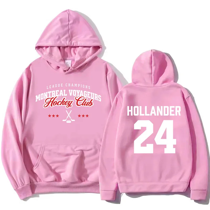 24 Hollander Montreal Voyageurs Hoodies TV Heated Rivalry Printing Sweatshirts Long Sleeve Fleece Hooded Pullovers Women Clothes