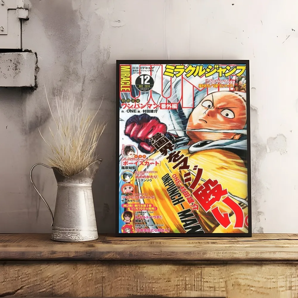 Anime O-One P-Punch Man Poster Room Decor Home Decoration Interior Wall Art Printing Waterproof Garage BedRoom Posters Gift