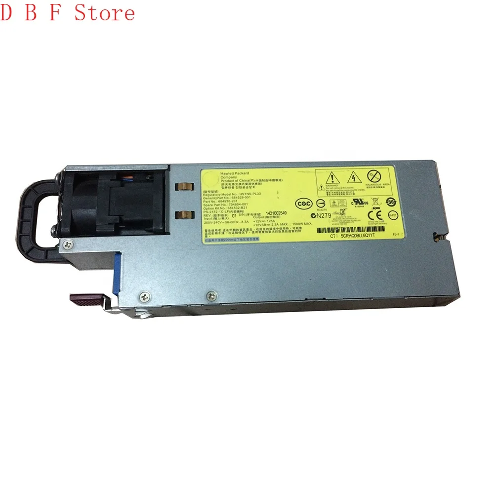 

Original Server power supply for HP for 684529-001 684532-B21 704604-001 684530-002 HSTNS-PL33 1500W Pre Delivery Test