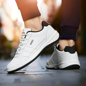 Casual Breathable Leather Shoes for Men, Men's Skate Tennis, Non -slip, Leisure, Trend 8 Main Sales Men's Leather Shoe - №2